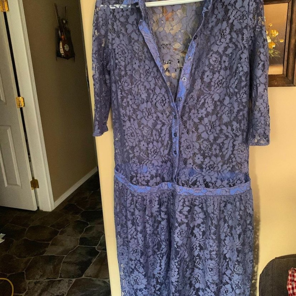 Vintage lace drop waist dress